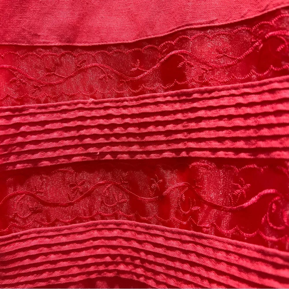 MHM Linen Blend Lined Maxi Dress with Jacket and J Jill Scarf - Size 12 - Picture 8 of 8